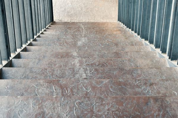 Concrete Stair Stamping in High Point